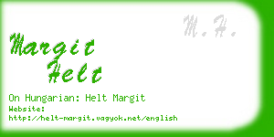 margit helt business card